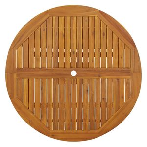 Tavolo da giardino pieghevole in legno massello di Acacia 43.3 "mobili da giardino durevoli - Product Image 4