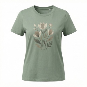 T-shirt à manches courtes en strass scintillants, style rock, avec pierres précieuses, en coton, motif graphique, couleur personnalisée, hauts de luxe pour femmes - Product Image 1