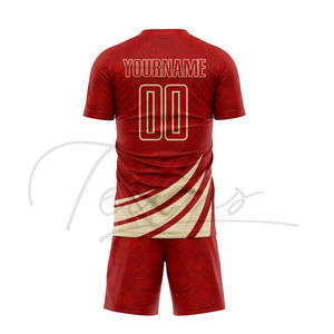 ชุดฟุตบอลคุณภาพดีที่สุด หลายสี สำหรับทุกเพศทุกวัย  รับสั่งทำตามแบบ  ระบายอากาศได้ดี แห้งเร็ว ชุดสโมสรฟุตบอลแบบสั้น - Product Image 4