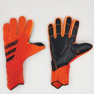 <b>Full</b> Finger Goalkeeper Gloves Orange Black With Silicone Grip Non <b>Slip</b> Breathable Unisex Sports Glove - Product Image 3