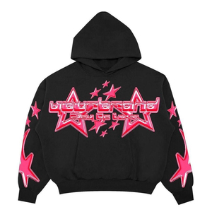 custom y2k <b>tracksuit</b> manufacturer wholesale graphic hoodie set private label streetwear outfitY2K Star Graphic Hoodie and Flare - Product Image 4
