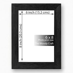 Solid Wood Handmade Photo <b>Frame</b> with <b>Multiple</b> <b>Pictures</b> Full Color Printing Vertical Durable Tabletop Classic Design - Product Image 2