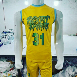 Custom Printed Basketball Uniform Set Jersey and Shorts Lightweight Breathable Athletic Sportswear for Men Uniform Set - Product Image 2