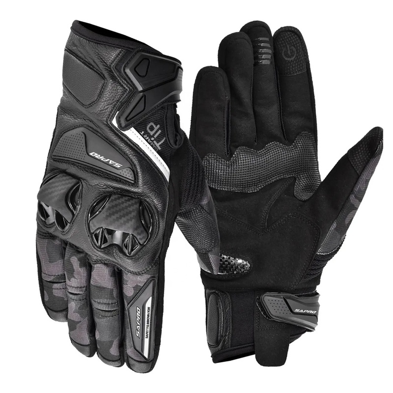 Leather Racing Motorcycle Gloves Outdoor Sport