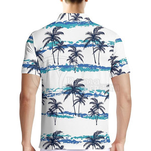 Polo à manches courtes respirant en microfibre 100 % polyester, séchage rapide, impression personnalisée par sublimation, faible MOQ, grandes tailles pour hommes - Product Image 2