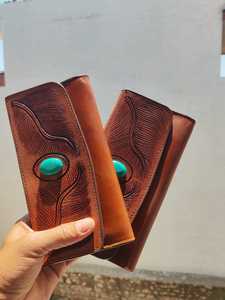 Stylish Fashion Purse Luxury Genuine Leather Womens <b>Wallet</b> New Design Set of 2 Handy Zipper Clutch Bag With Card Holder - Product Image 5