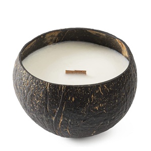 Velas aromáticas al por mayor, vela de aroma de cáscara de coco, precio económico, decoración natural para el hogar y spa - Product Image 1