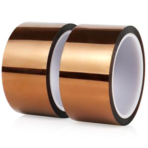 Confezione da 2 Nastri in Poliimmide 2 Pollici X 33m (108ft) Resistenti alle Alte Temperature per Lavori Elettrici, Nastro 3D Senza Pellicole Elettroniche - Product Image 3