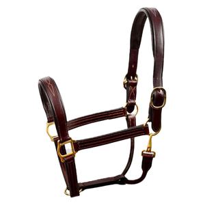 Licou en cuir de cheval personnalisé de haute qualité avec un design rembourré doux - Product Image 1
