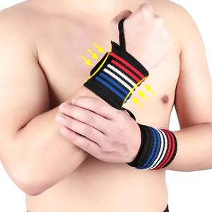 High Quality Elastic <b>Wrist</b> <b>Wraps</b> with Thumb for Bodybuilding and Weightlifting Sports Style <b>Gym</b> Strap - Product Image 4