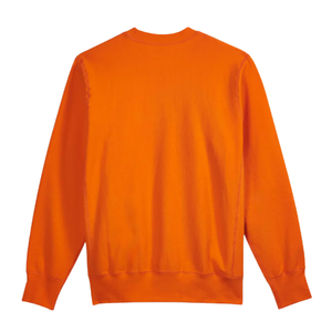 เสื้อสเวตเชิ้ตผู้ชายสำหรับฤดูหนาว สีส้ม แห้งเร็ว ผ้าฝ้ายฟลีซ 100% ดีไซน์เรียบง่าย สั่งทำได้ พิมพ์ลายดิจิทัล สีพื้น ทรงโอเวอร์ไซส์ - Product Image 2