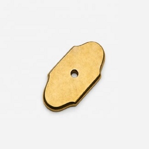Antique Brass Hampton Backplate Furniture Hardware Cabinet Modern design Durable <b>Black</b> Matte Finished Kitchen Handle Knob Use - Product Image 2
