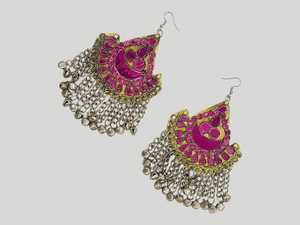 Special Afghan Women's Jewelry <b>Set</b> <b>Crystal</b> Rhinestone Trendy Dangling Ornaments Stainless Steel Craftsmanship for Party Islamic - Product Image 5