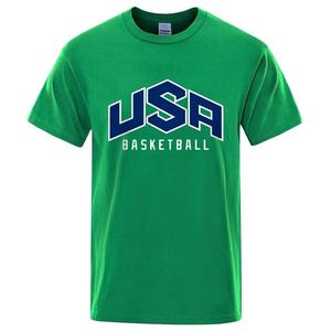 Camiseta informal con cuello redondo para hombre, 100% de algodón, manga corta, ecológica, anticontracción, serigrafiada, logotipo frontal, tejido promocional - Product Image 3