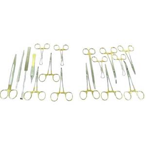 Juego de 17 Piezas de Instrumentos Quirúrgicos Ortopédicos con Mango Dorado, Herramientas Quirúrgicas de Acero para Operaciones Veterinarias en Caballos - Product Image 4