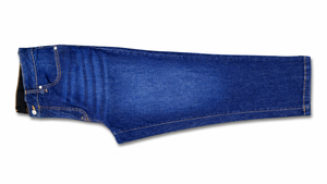 Jean en denim coupe droite, coton mi-lourd, coupe classique, couleur unie, style décontracté, vêtements d'automne pour hommes - Product Image 5