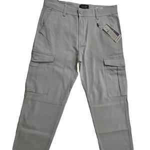 <b>Men's</b> <b>Lightweight</b> Canvas Casual <b>Cargo</b> Pants with Multi Pockets Mid Waist Large Size Straight <b>Trousers</b> for Summer - Product Image 1
