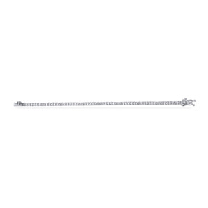 Bracelet de luxe pour femme Diamond Dance en or blanc 14 carats avec diamants de laboratoire taille brillant, design halo classique entrelacé et boucle élégante - Product Image 2