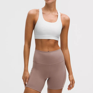 Latest Women's <b>Cross</b> Back Running Bra Breathable Gym Fitness Sportswear With Custom Logo Yoga <b>Tops</b> Sports Bra For Adults - Product Image 3
