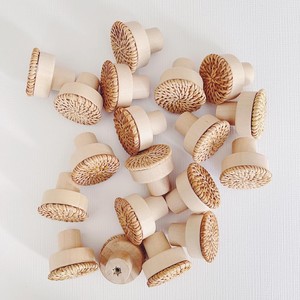 Natural rattan furniture hardware cheap cost <b>door</b> <b>knob</b> cabinet <b>knobs</b> accessories for <b>decoration</b> - Product Image 1