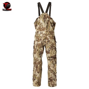 Men Outdoor Marsh Reeds Camouflage Hunting Field Bib Overalls Laser Cut MOLLE Chest Webbing Panels Side Adjustment Waist Bibs - Product Image 2
