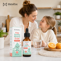 Gotas de Zeolita Detox Zee con Vitamina D3 y B12 para el Apoyo Inmunitario y Óseo, Suplemento de Marca Privada OEM