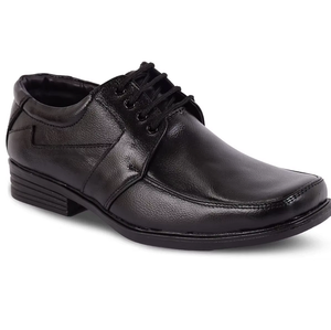 Chaussures en cuir véritable noir pour hommes, décontractées, formelles, de bureau, coupe classique, à enfiler, pour tous les jours, style classique - Product Image 1