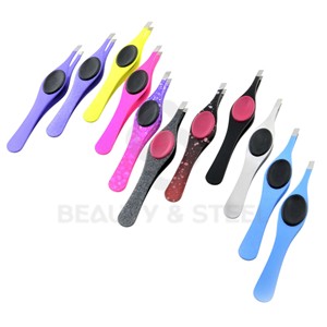 Medical Grade Stainless Steel Precision Brow Tweezer Set Featuring Perfectly Aligned <b>Hand</b>-<b>Filed</b> Tips for Effortless Grooming - Product Image 3
