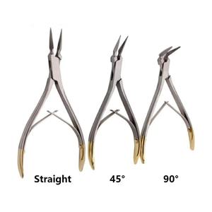 Orthodontic <b>Pliers</b> <b>Set</b> of 3 Stainless Steel Gold Handle Dental Instruments for Wire Bending Ligature Cutting Arch Forming - Product Image 4