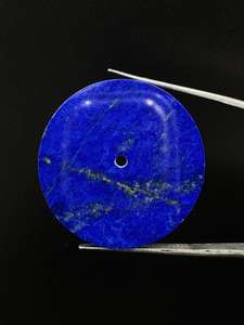Esfera de reloj de lapislázuli natural, parte trasera plana, tamaño 31.50 mm, grosor 0.9 mm, esfera de reloj - Product Image 4