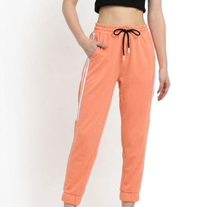 Pantalon de survêtement rouge pour femme en polaire, imperméable, séchage rapide, écologique, respirant, taille mi-haute, avec cordon de serrage, décontracté, longueur intégrale - Product Image 4