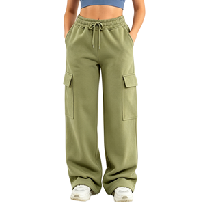 Pantalones Deportivos Cargo de Alta Calidad para Mujer, Transpirables, con Cierre Elástico en la Cintura, Pierna Recta y Ancha - Product Image 5