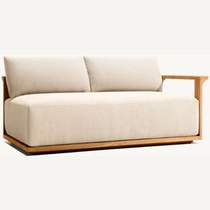 โซฟาไม้สักสำหรับนั่งสองคน ดีไซน์ทันสมัย พร้อมที่วางแขนที่สะดวกสบาย กำลังขายดี - Product Image 4