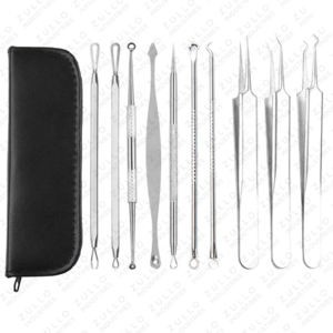 Kit de 7 Piezas de Acero Inoxidable para el Cuidado Facial y Extracción de Acné - Limpiador de Puntos Negros y Poros con Bolsa de Almacenamiento de PU a Precio de Mayoreo - Product Image 4