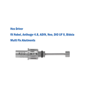 Adaptador de 7 mm para Placa Multi-Unit de Implantes Nobel Biocare K113, Llave Dinamométrica T5, Controlador Manual - Product Image 2