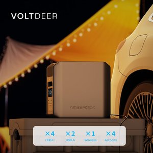 Công suất lớn mở rộng Trạm điện cầm tay năng lượng mặt trời Máy phát điện 2400wh MPPT không dây sạc LiFePO4 Pin đèn pin xì gà - Product Image 4