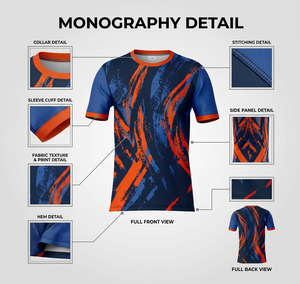 T-shirt à impression intégrale par sublimation, vêtements de sport respirants - Product Image 1