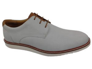 Chaussures habillées Dlords pour hommes en cuir blanc, style Oxford, bout rond, à enfiler, antidérapantes, respirantes, toutes saisons, couleur unie, pour le bureau et les occasions formelles - Product Image 5