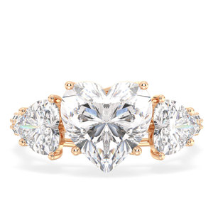 Bague de fiançailles REYES en argent sterling 925 avec moissanite étincelante en forme de cœur de 4,20 carats, bijoux fins pour elle, prix de gros - Product Image 1