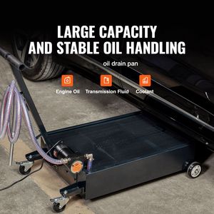 Vasca di raccolta olio a basso profilo da 15 galloni con pompa elettrica da 180W e tubo da 2,5 m - Product Image 2