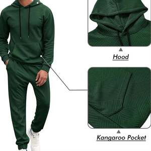 Men's Custom Logo Long Sleeve Pullover Tracksuits Comfortable Casual <b>Wear</b> for <b>Winter</b> Tracksuits - Product Image 6