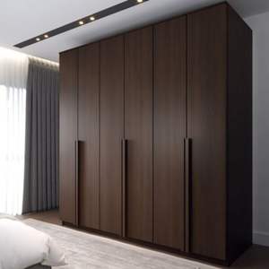 JY Furniture Porte coulissante européenne Finition mélamine Grandes armoires de rangement polyvalentes pour chambre Hôtel/Villa Portes de placard - Product Image 4