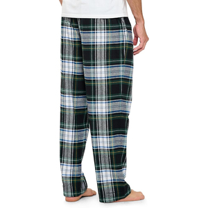 Pantalon de pyjama en flanelle pour homme de haute qualité, décontracté, en coton et polyester, léger, taille mi-haute avec cordon de serrage, été, écologique, séchage rapide - Product Image 2