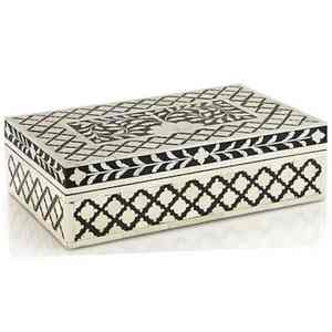 Caja Étnica India Hecha a Mano con Incrustaciones de Madera y Hueso – Perfecta para Joyas, Anillos, Pulseras, Collares - Product Image 6