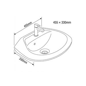 Lavabo rond écologique pour hôtel et villa, installation encastrée - Product Image 3