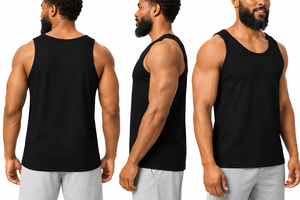 <b>Men</b> Cotton Tank Sleeveless Fitness <b>Vest</b> O-Neck Muscle Undershirt <b>Gym</b> Training Sportswear - Product Image 2