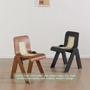 Silla de Comedor de Ratán y Madera de Fresno Fabricada en Vietnam - Product Image 5