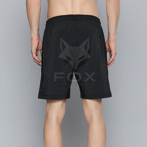 Shorts de sport en toile de couleur unie, écologiques, de haute qualité, coupe-vent, fabriqués au Pakistan, nouveau style - Product Image 3