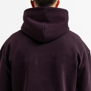 Hoodie Pullover Unisex Custom Heavyweight Oversized Solid Winter OEM Woven Blank Embroidered Polyester/Cotton <b>Windproof</b> - Product Image 3
