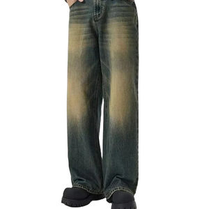 Pantalones Cargo Holgados Azul Claro para Hombre, Diseño Nuevo y Moderno, Hechos a Medida, con Lavado Ácido - Product Image 1